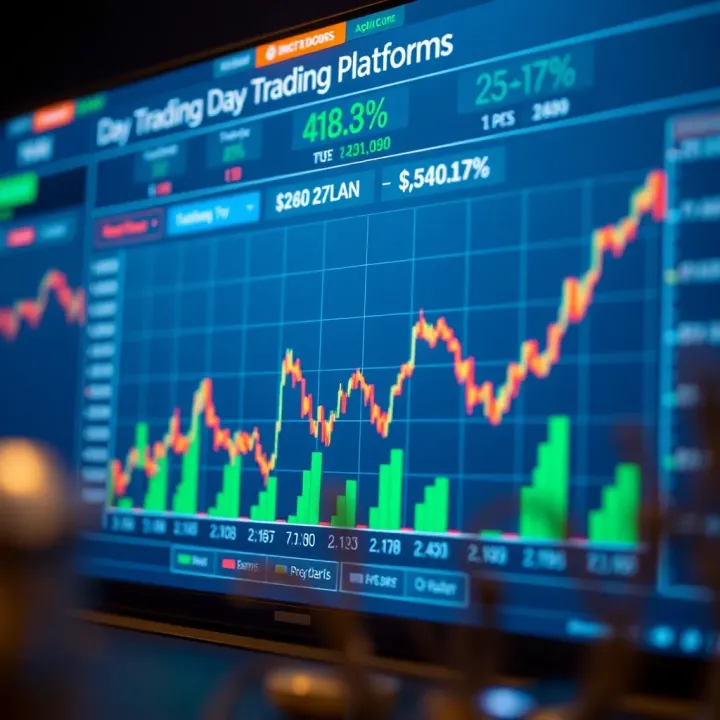 Graph showing comparison of day trading platforms based on features and costs in the United Kingdom