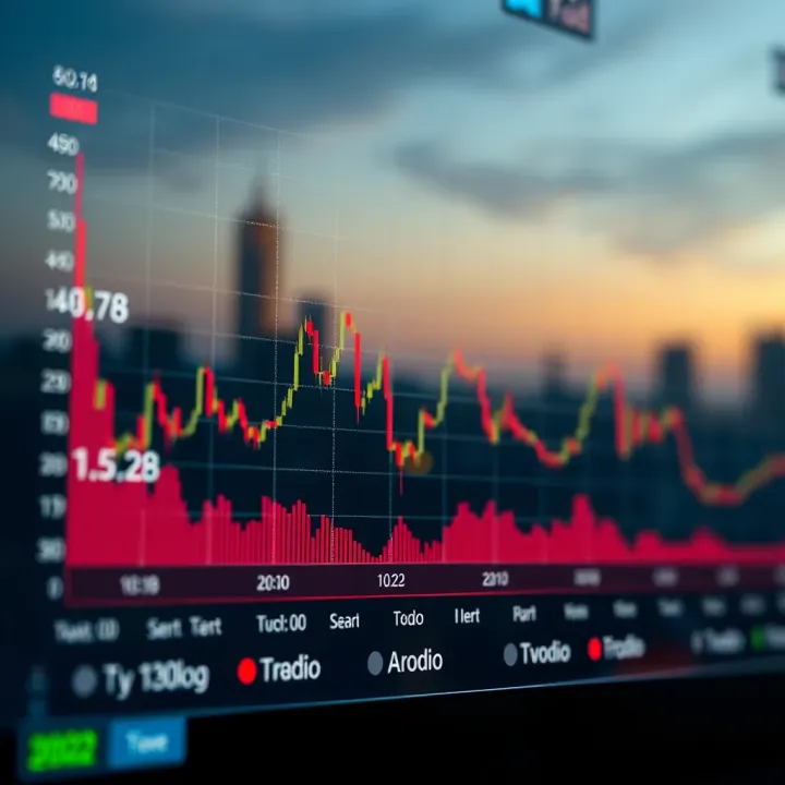 Chart showing asset volatility during different trading hours in financial markets