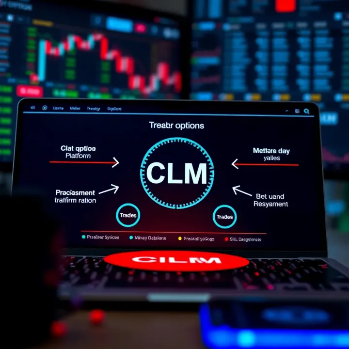Diagram illustrating the mechanism of binary options trading on CLM platform