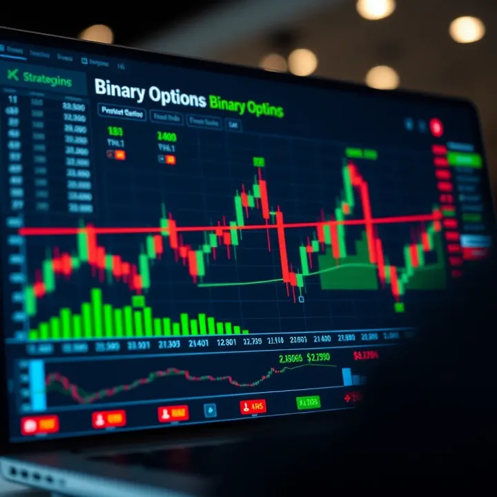 Chart showing different strategies used for investing in binary options