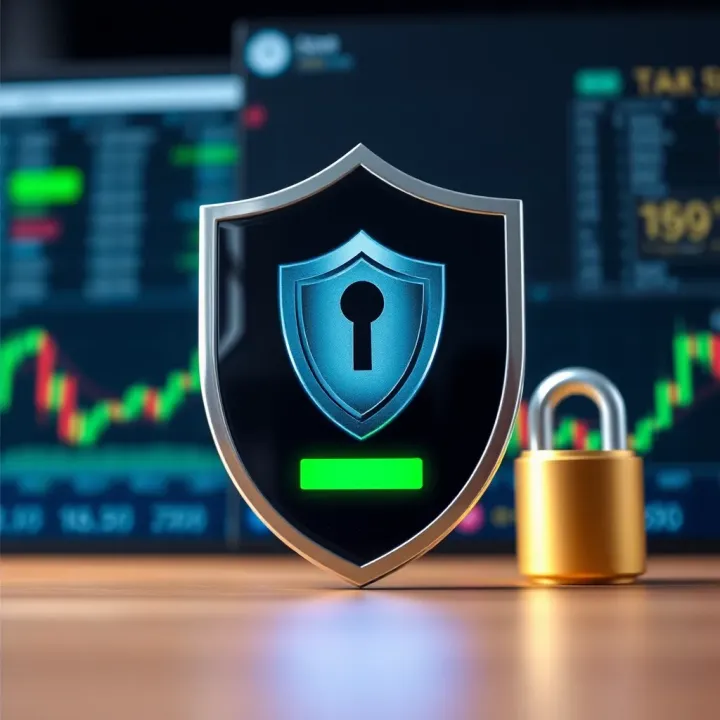 Security shield icon representing safe trading environments and user protection