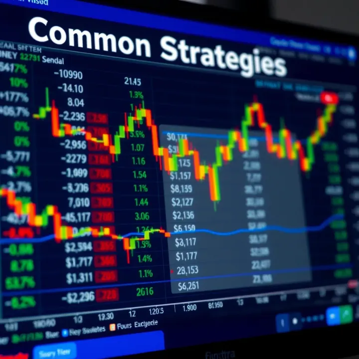 Chart displaying common strategies used by traders in binary options market