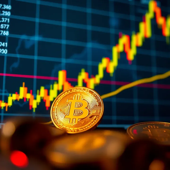 Graph showing bitcoin price fluctuations suitable for active day trading strategies