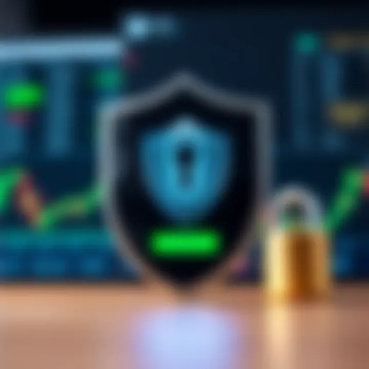 Security shield icon representing safe trading environments and user protection
