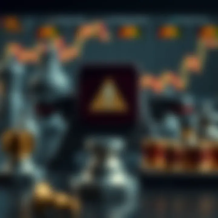 Risk management and control symbols representing financial caution in binary options trading