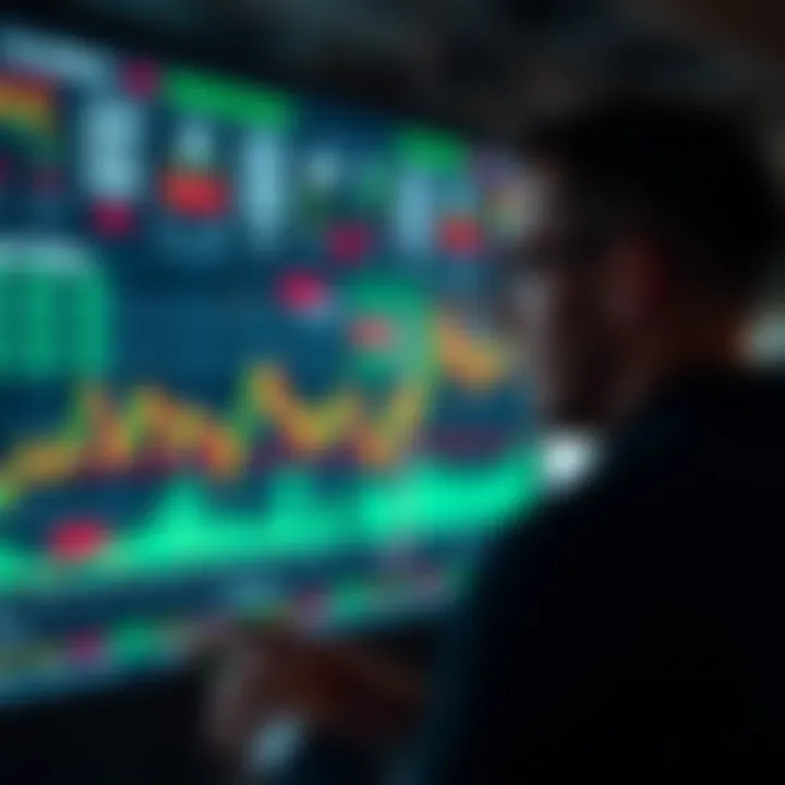 Automated Binary Options Trading Algorithm Visualization Digital interface showing automated binary options trading algorithm at work