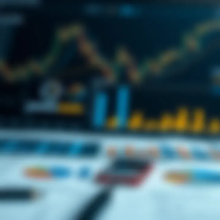 Graph displaying market analysis data with charts and key performance indicators