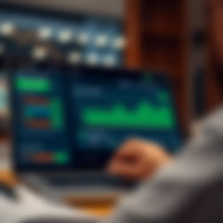 Graphical representation of investment strategies and account reset options