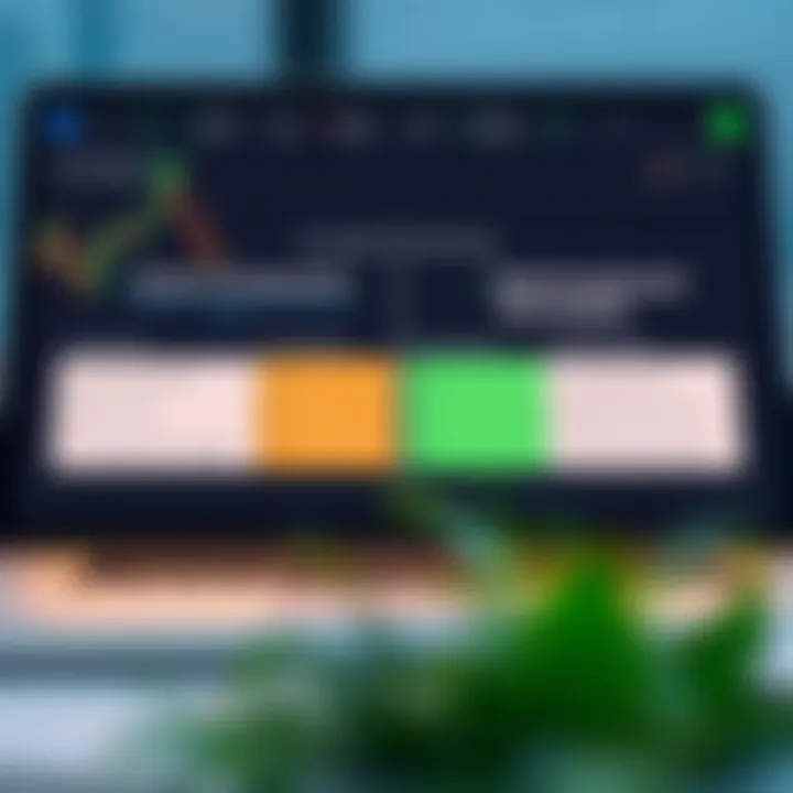 Comparison chart illustrating differences between demo and real investment accounts highlighting features and limitations