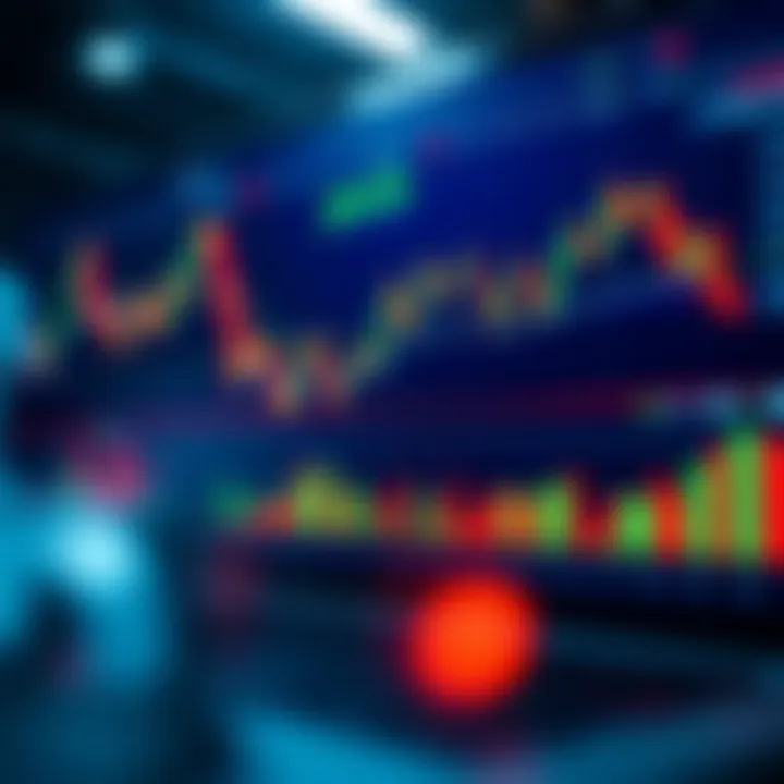 Illustration showing a digital interface with multiple financial charts and graphs representing copy trading dynamics