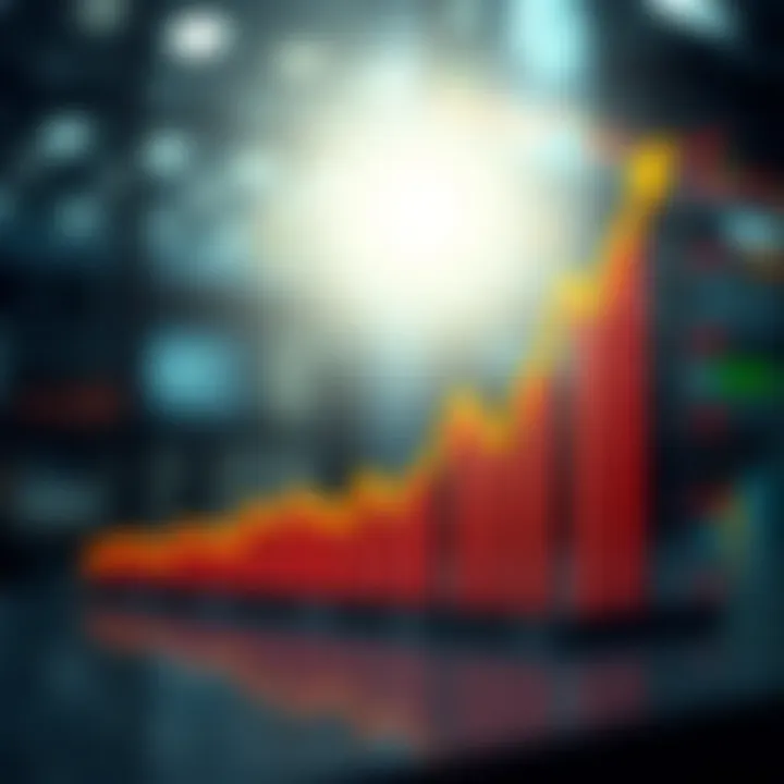 Graph showing growth in forex trading success through copy trading strategies