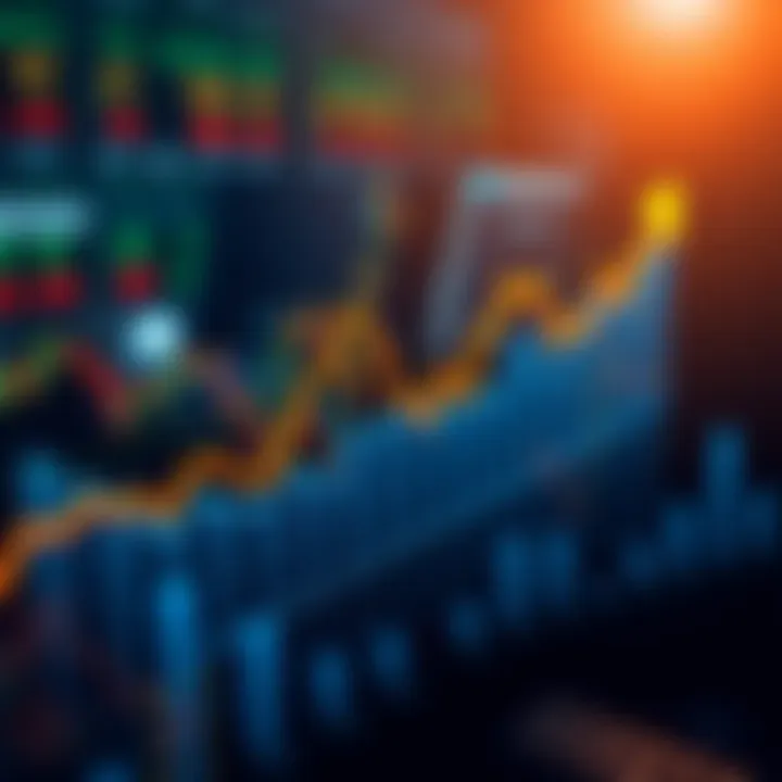Graph showing growth in investment portfolio through copy trading platforms
