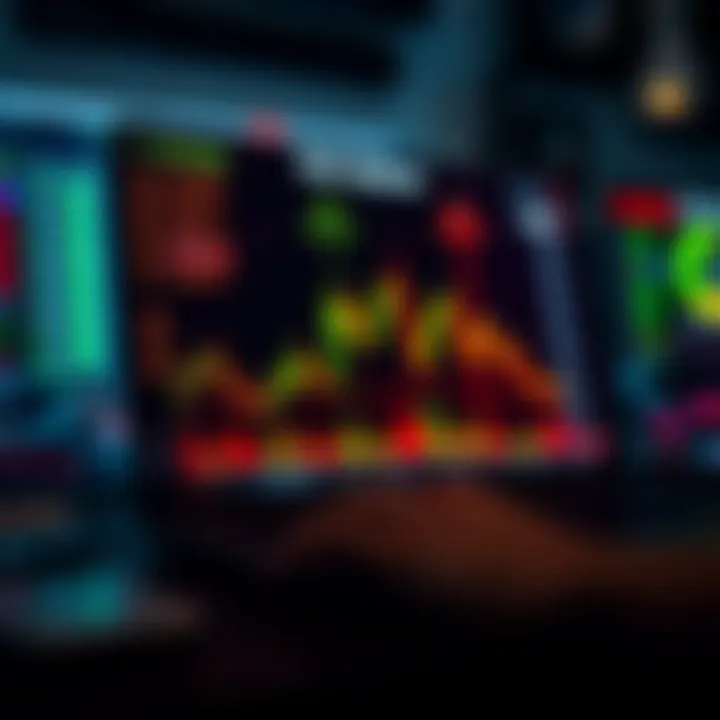 Conceptual illustration of risk management and strategy planning in binary options trading