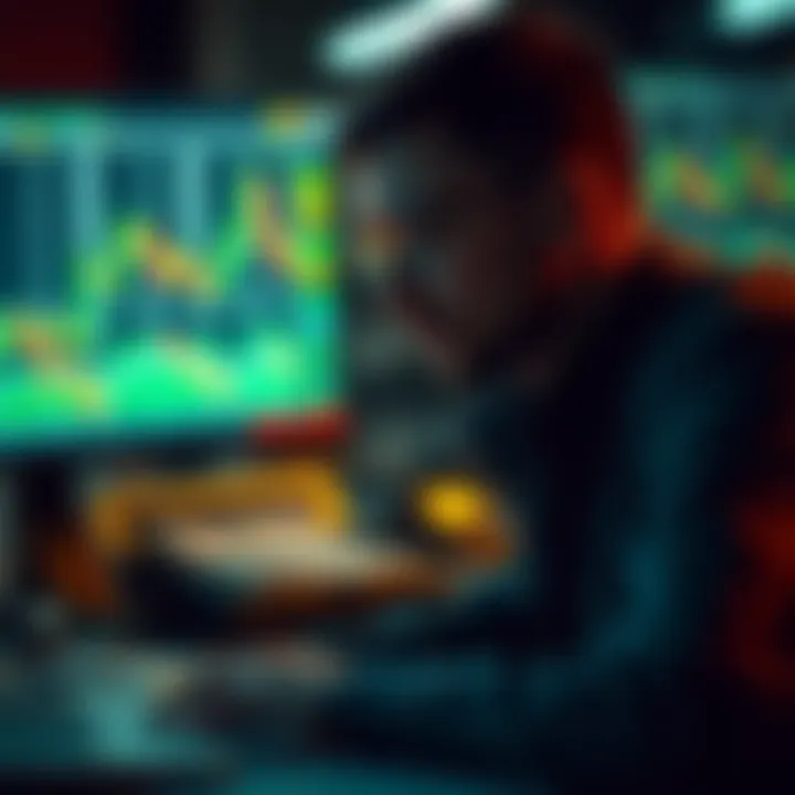 Illustration of a trader analyzing market trends without indicators