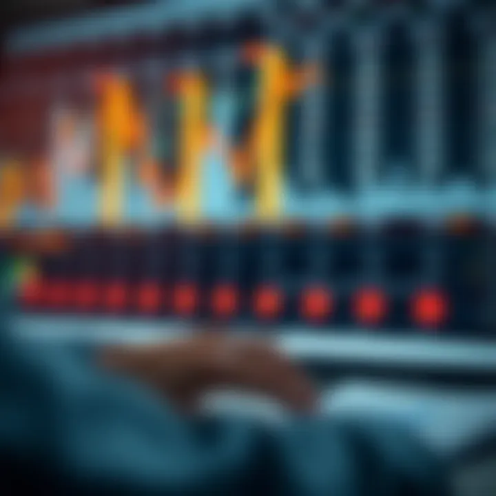 Chart showing data interpretation for identifying business opportunities and risks