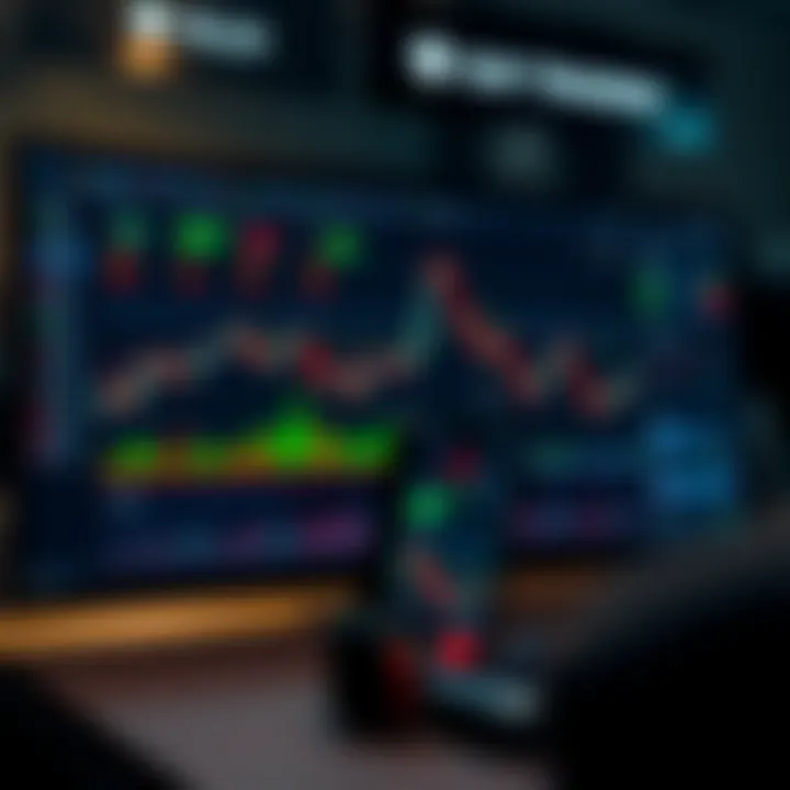 Dashboard of a day trading platform highlighting analytical tools and security indicators