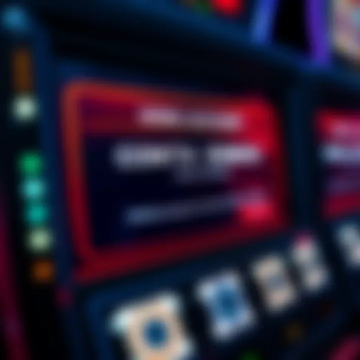 Slot machine interface displaying demo mode with virtual credits