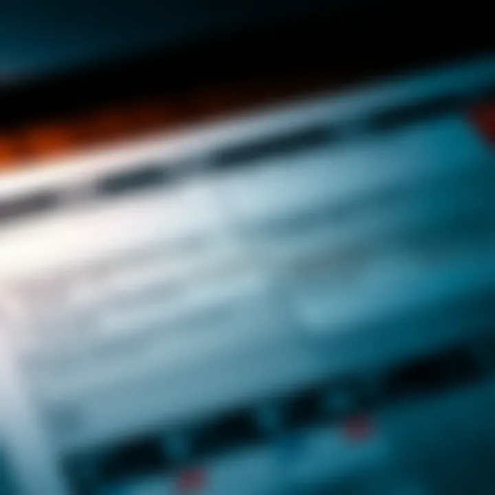 Detailed view of an economic calendar showing various financial events and data releases