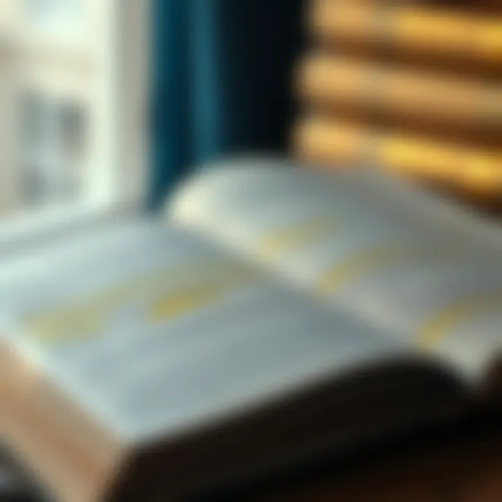 Open book with highlighted text about price action strategies and financial market analysis