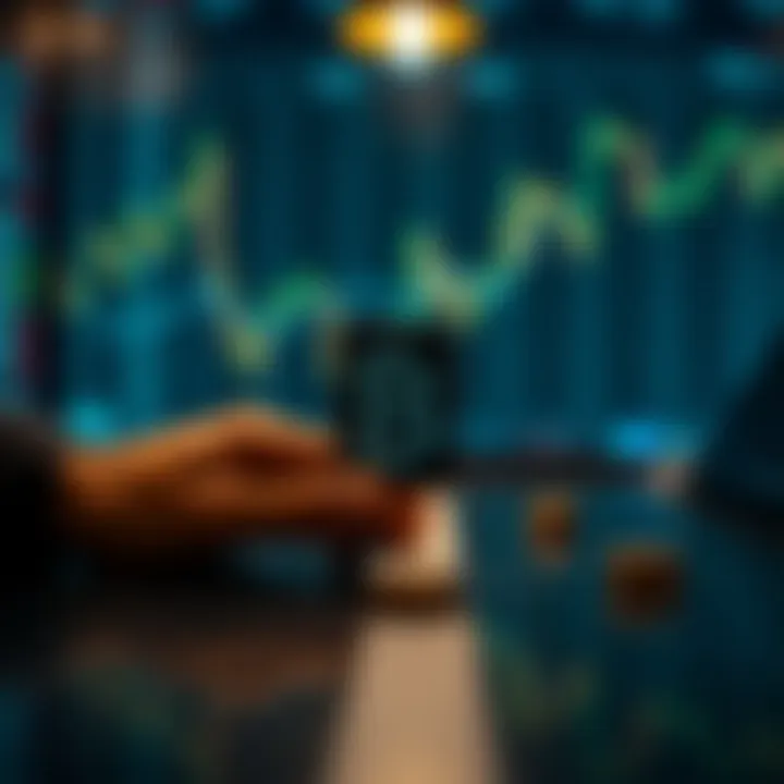 Visual representation of financial supervision and regulatory authority overseeing binary options market