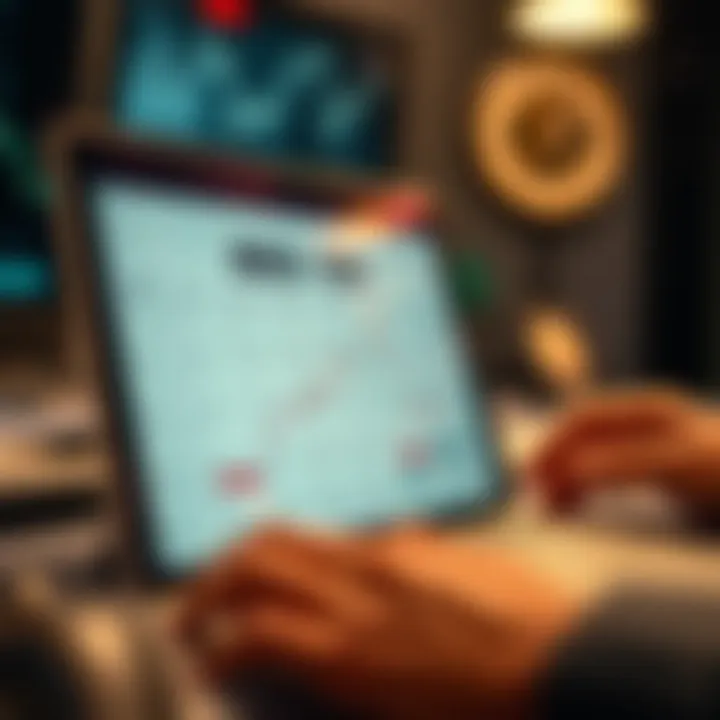 Graphical representation of interpreting economic events and market trends from a calendar interface