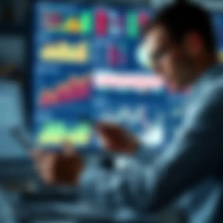 Investor analyzing economic data charts and graphs to enhance investment strategies