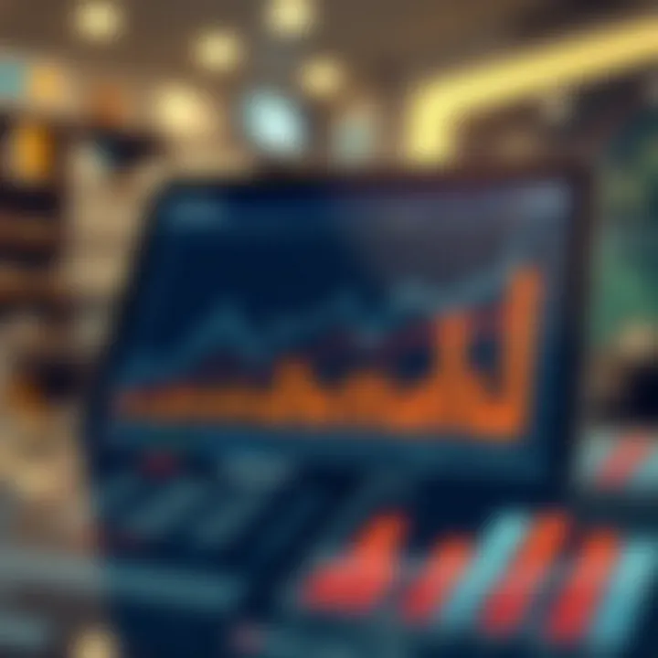 Graph displaying market trends and consumer behavior analytics
