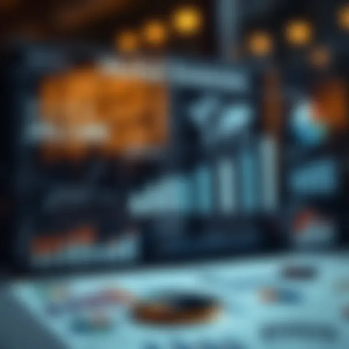 Graphic illustrating market analysis methods including data charts and strategic planning icons