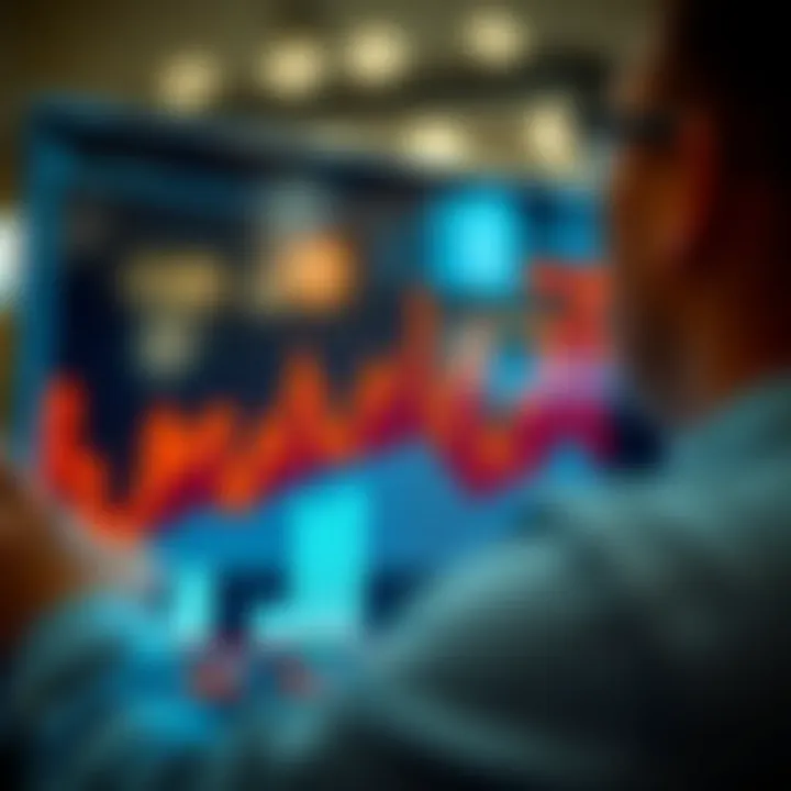 Graph displaying market trends and consumer behavior analysis