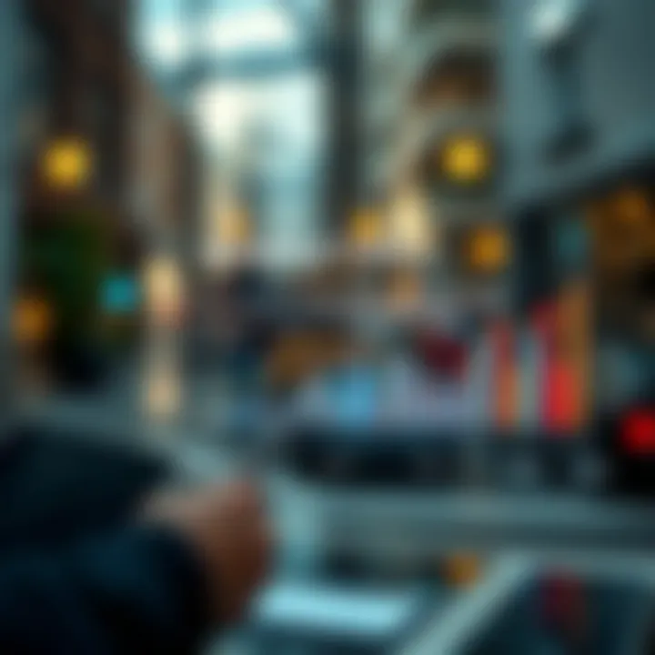 Visualization of marketing strategies with data points and competitive insights