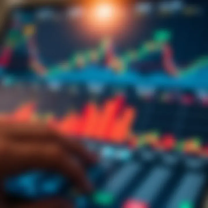 Analytical Tools for Effective Day Trading Platforms Graph showing various analytical tools used for day trading on digital platform
