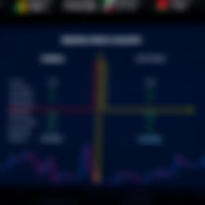 Comparison chart illustrating features of Ratinho demo account and real trading account