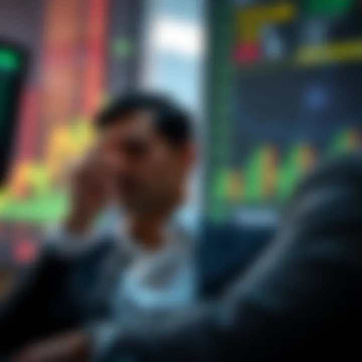 Conceptual illustration of risk management and emotional control in investment strategies