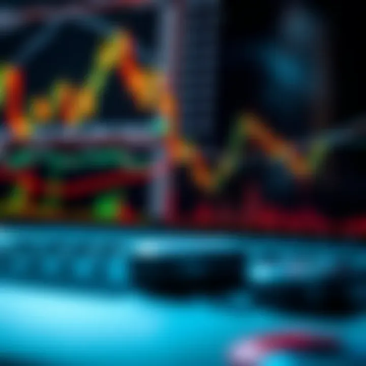 Illustration highlighting risks and opportunities in Forex and Binary Options markets with financial graphs