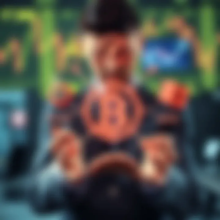 Conceptual illustration of a safe and secure forex broker selection with trust and reliability symbols