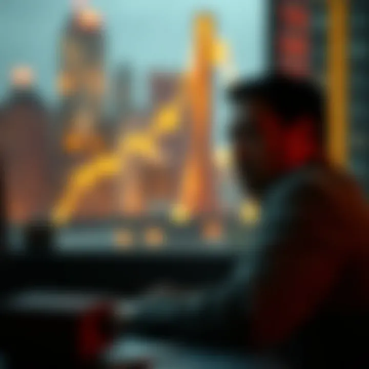 Conceptual illustration of safe investment choices and avoiding scams in binary options