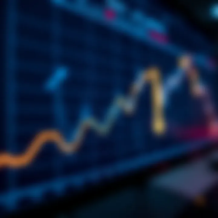 Understanding Binary Options Trading Graph showing binary options trading concept with upward and downward arrows