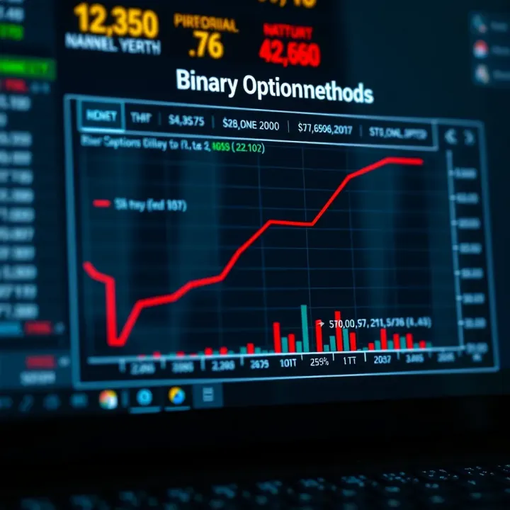 Diagram illustrating calculation methods for binary options probability