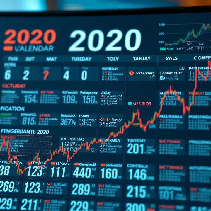 Calendar highlighting key financial events and central bank decisions throughout the year