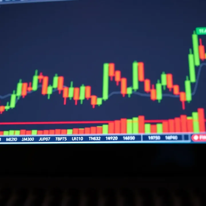 Chart showing common candlestick patterns used in binary options trading with clear indicators