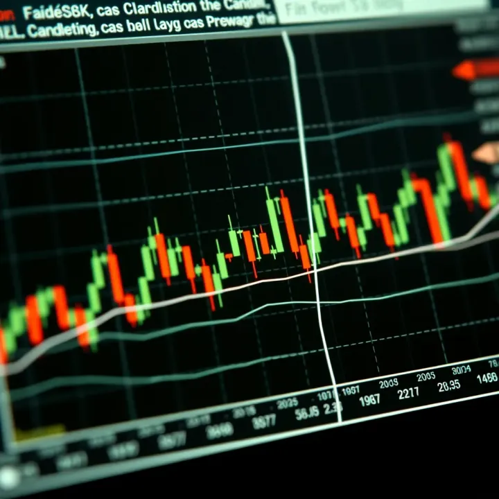 Illustration showing various Japanese candlestick patterns used in technical analysis