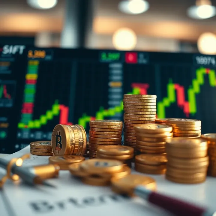 Conceptual illustration of capital management and risk control in binary options