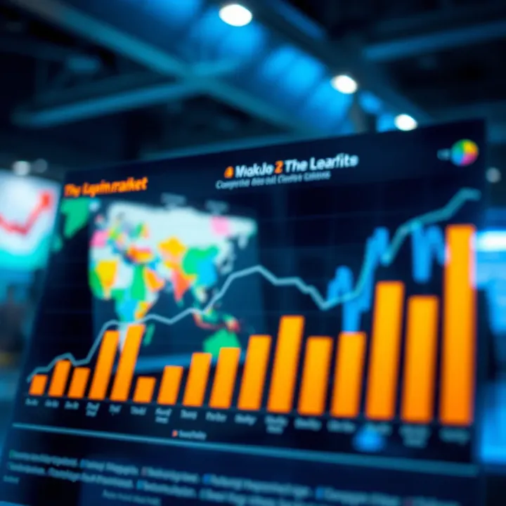 Chart showcasing competitive landscape and opportunity identification in a target market
