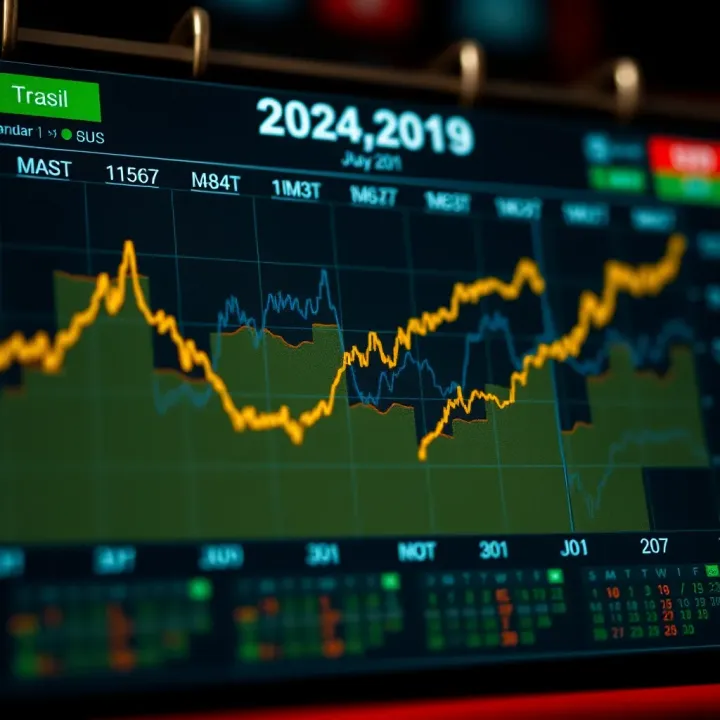 Calendar highlighting key economic indicators relevant to Brazilian market investors