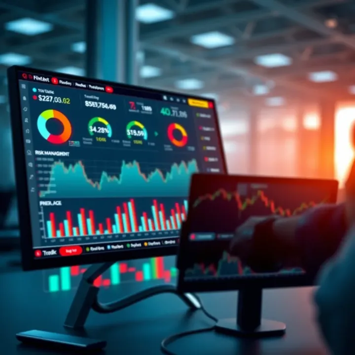 Dashboard interface displaying risk management tools and performance metrics for copy trading strategies