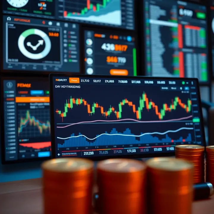 Dashboard interface of essential cryptocurrency trading tools and platforms