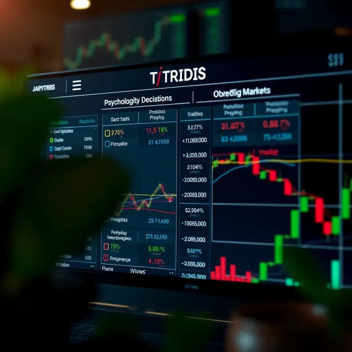 Chart depicting psychological factors influencing trader decisions in financial markets