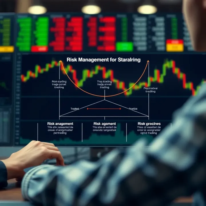 Diagram illustrating risk management techniques in short-term trading