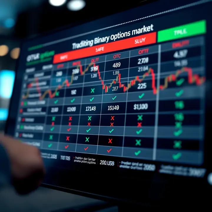 Key Differences Between OTC and Traditional Binary Options Markets Comparison chart highlighting key differences between OTC and traditional binary options markets