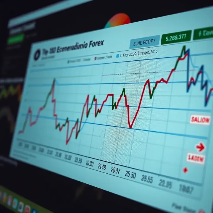 Graph illustrating major economic indicators influencing currency values in forex market